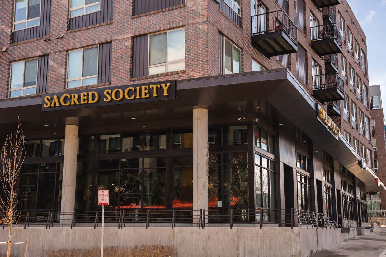 Sacred Society's building from 38th Avenue